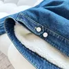 Winter highend mens jackets high quality plush stitching design blue jeans coat US size luxury brand top designer jackets