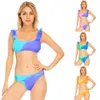 Kolorowe modne bikini bikini zmieniające wodę w koronkowych bikini bikini bikinis