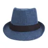 Breda randen hattar hink hattar mens sommarstrand sol mössa utomhus casual fedora trilby jazz hat panama hat hatcs0565 230907