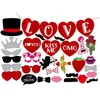 Décoration de fête Saint Valentin Po Props Creative Funny Papier Moustache DIY Ornement Favorise Vtky2199 Drop Livraison Maison Jardin Festif Dhp1B