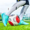 Kledingschoenen Society Voetbalschoenen Hoge kwaliteit voetbalschoenen voor heren Lange Spike voetbalschoenen Kinderen Outdoor Enkeltrainers Groothandel 230907