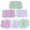 Acessórios 8 Pcs Pulseira Flanela Pulseiras Conjunto Scrunchies Lavando Rosto Spa Washband Toalhas Menina