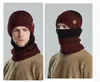 Berets Chapéu Masculino Inverno Malha Plus Veludo Espessado Cachecol Outono e Pulôver Senhoras Ciclismo À Prova de Frio Quente Lã