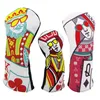 Other Golf Products Golf Club Wood Headcovers Driver Fairway Woods Hybrid Cover Golf club head protective sleeve Character embroidery 230907