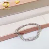 Hip Hop Schmuck Dünne 6mm Vvs Diamant Moissanit 925 Sterling Silber Kubanische Gliederkette