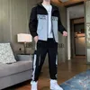 Männer Trainingsanzüge Männer Trainingsanzug 2023 Kleidung 2 Stück Set Jacken und Hosen Set Mann Hip Hop Streetwear Kleidung Jogging Anzug männer Sweatsuit x0907