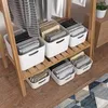 Magazynowanie kuchni Proste japońskie pudełko na komputery stacjonarne kosmetyki Organizator Organizator Odporna odporna na plastikową odzież