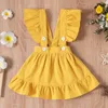 Kledingsets Jarretelrokje Baby Zomer Babyoutfits Meisjes Set Tops Hoofdband Bloemenmouwen Korte Romper Prinses Broek Kleden