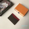 Projektant -luxurys mini portfele karty kredytowej moda