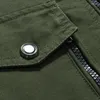 Vestes pour hommes Hommes Cargo Veste Mode Armée Militaire Homme Manteaux Bomber Stand Mâle Casual Streetwear Chamarras Para Hombre