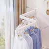 Вешалки Настенная сушилка для одежды Алюминиевая выдвижная вешалка Компактные складные сушилки для белья для балкона