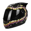 Мотоциклетные шлемы, одобренные ECE, полнолицевые гоночные шлемы с одной линзой, безопасные, устойчивые к бездорожью