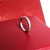 Titanium stalen ring volledige diamanten ringen ontwerper voor dames heren roségoud verzilverd Chirstmas luxe paar sieraden huwelijkscadeau met fluwelen zakjes