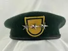 Berretti TUTTE LE TAGLIE Esercito americano 1° Gruppo delle forze speciali NERASTRO Berretto verde 3 stelle Tenente generale Grado Cappello Rievocazione militare