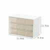 Storage Boxes Bins 469 Grid Box Organizer Ins Desktop Small Drawer Plastic Cabinet Cute Makeup Bin Jewellery Rack 230907