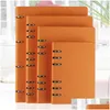Notepads Wholesale Ruize Faux Leather Notebook A4 A6 B5 A5 Spiral Planner Agenda Hard Er Office Business Notepad Binder Drop Delivery Dha1M