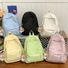 Mochila simples desig lazer faculdade na moda mulheres náilon portátil saco de livro menina bonito viagem escola moda feminina legal estudante