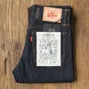 Men S Jeans Red Tornado Slim Fit 16 unz selvage Denim Pants Blue O Ash 230906