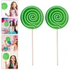 Party Decoration 2 Pcs Simulation Lollipop Decorative Fake Models Food Toy Po Prop Festival Resin Adornment Child Jumbo