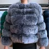 Women's Fur Faux Fur 2023 Winter New Furry Coat Faux Fox Fur Coat Fashion Women Elegant Fluffy Jacket Thick Warm High Quality Plush Overcoat Yellow x0907