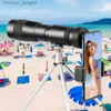 Télescopes Télescope monoculaire Super téléobjectif Zoom 4K 10-300X40mm haute basse lumière Vision nocturne Mini télescope de poche non infrarouge Portable Q230907