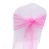 SASHES 30st 70 x 108 Bröllop Organza Stol Cover Bow Sash Banquet Party Decoration DIY Home 230907