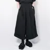 Men's Pants 2023 Black Simple Casual Large Wide Leg Trouser Skirt Loose Hem Spring