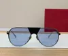 220 Gold Pilot Solglasögon Metal Frame Mens Summer Sunnies Gafas de Sol Sonnenbrille UV400 Eyewear With Box