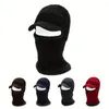 Cykelkapslar Herrstickad Visor Winter Hat Thicken Warm Earmuffs Skallies Beanies For Women Scarf Ski Mask Balaclava Bonnet