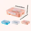 Take Out Containers Lunch Box 5 Grids Bento Insulation Keep Fresh Leakproof Storage Tableware School Office Portable Food Container