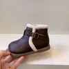 Athletic Outdoor Korean Childrens Shoes Childrens Martin Boots Autumn And Winter Girls Boots Two Cotton Short Boots Baby Plush Cotton 230906