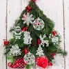 2023 Yeni Noel Ağacı Süslemeleri Kolye Noel Gümüş Toz Üçlü Yeni Yıl Partisi Senaryosu Odası Dekor