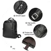 Mochila masculina de viagem couro genuíno 15.6 "portátil dackpacks casual masculino sacos de escola para adolescentes mochila de couro