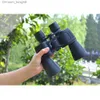 Telescopes 10X50 Powerful Binoculars Wide Angle Zoom Porro Prism Telescope For Outdoor Sightseeing Hunting Tourism Tools Drop Shipping Q230907