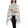 Ethnic Clothing Customized Print Multi Bull Repeat Scarf Men Women Winter Fall Warm Scarves Dog Lover Terrier Shawl Wrap