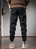 Pantalon pour hommes Automne Tactique Cargo Hommes Casual Crayon Militaire Streetwear Noir Coton Slim Fit Pantalon