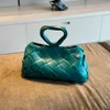 7A Sacs à main authentiques de luxe BVs Designer Botteg Vena Sacs Saisir Tissé Triangle Anneau Sac À Main Bleu X4VHY