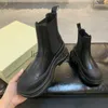 Сапоги 2021. Дизайнерские женские ботинки. Кожаные маффины на толстой подошве. Увеличенные универсальные короткие ботинки Martin. Модная обувь x0907.