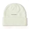 Baby Acrylic Beanies Sticked Plain Winter Slouchy Hats i 0-6 år barn Huvudöron varmare 18 fast färg ull stickade mössa