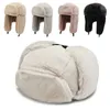 BeanieSkull Caps Winter Cycling Ski Hat Warm Earmuffs Thicken Plush Earflapped For Men and Women Faux Fur Windproof Cap Russian Bomber 230907