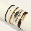 Perline rotonde di lusso Bracciale con ciondolo a doppio cuore Coppia di moda Bracciale con smalto T Bracciale in acciaio al titanio 316L Braccialetti di design per Uomo Donna con perline