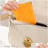 Boîtes de rangement Bacs Nouveau Pu Écouteur Fil Sac De Rangement En Cuir Pochette Maquillage Rouge À Lèvres Titulaire Cas Portable Bijoux Organisateur Bourse Dhaeq