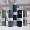 Bottiglie d'acqua Boccetta per vuoto in acciaio inossidabile da 500 ml Set regalo Bottiglia di thermos stile business per ufficio Tazza per coppia di isolamento termico per acqua all'aperto 230906