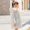 Down Coat Winter warm White down Jacket toddler Girls Coat Waterproof Hooded clothes Children Outerwear Clothing 5-14Y R230905