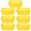 Conjuntos de louça 7 pcs moeda cesta recipiente de plástico bandejas de armazenamento multiuso decorativo mesa superior gavetas cestas desktop