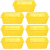 Serviessets 7 stuks Muntopslagmand Huishoudelijk Plastic Diversen Manden Decoratief (willekeurige kleur)