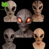 Party Masks 1PC Alien Mask for Adults | Realistic Costume | Creepy Cosplay Head | Full Face Party Mask Beige Fits All Free Freight 230906
