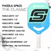 Ракетки для сквоша INSUM Pickleball Paddle 3K/полная поверхность из углеродного волокна, без края, DuraEdge, легкий вес 230906