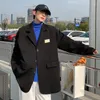 Erkekler Suits Pi Shuai Hong Kong Stil Takım Palto Gevşek Boyut Modaya Giyim Moda Günlük Yakışıklı Palto Ceket
