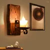 Wall Lamp Industrial Wood Light Restaurant Retro Bedside Bar Coffee Vintage Matsal Wandverliching Home Decorations